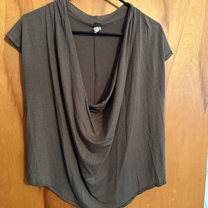 Army Green Free People top